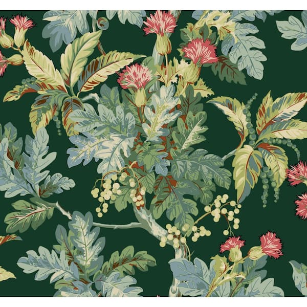 Briarwood Green Wallpaper