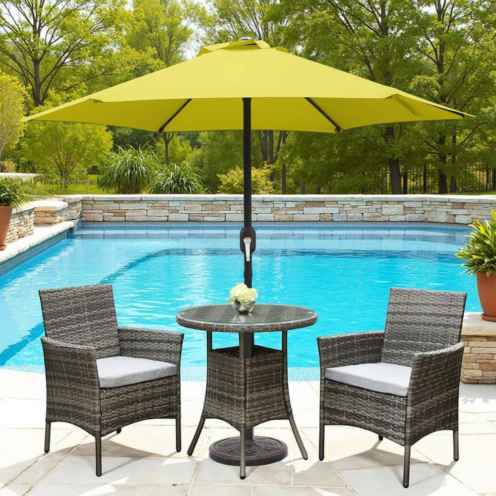 7.5 ft. Steel Crank Market Patio Umbrella in Yellow price history on PriceWatchPro