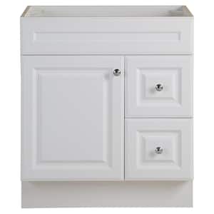 Glensford 30 in. W x 22 in. D x 34 in. H Bath Vanity Cabinet without Top in White