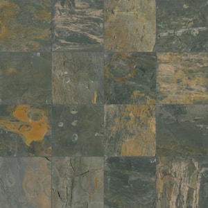 Rustique Earth 12 in. x 12 in. Gauged Slate Floor and Wall Tile (10 sq. ft./Case)