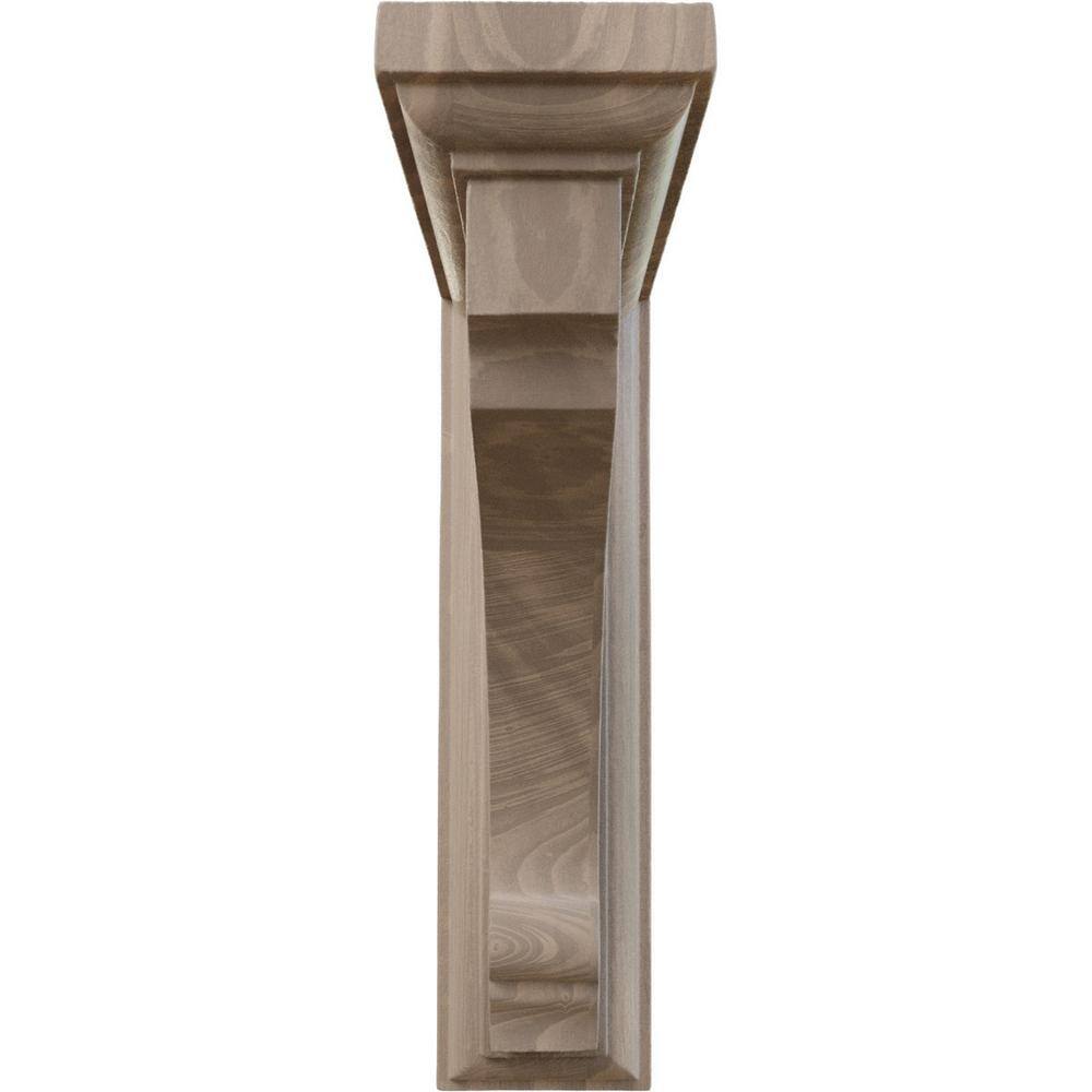 Thompson 8'' H x 2.5'' W x 6'' D Walnut Wood Corbel