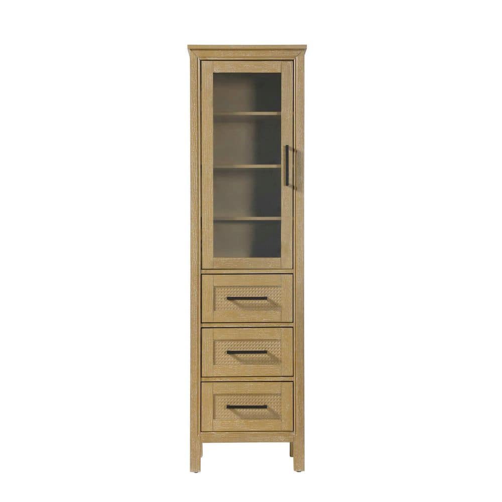 20 in. W x 18 in. D x 72 in. H Beige Freestanding Linen Cabinet price history on PriceWatchPro
