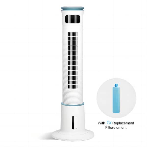 GVODE 43 in. Efficient Mist Fan, Standing Tower Fan, 15H Timing Cooling Fans