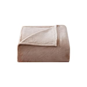 Solid Ultra Soft Plush Pink Microfiber Full/Queen Blanket