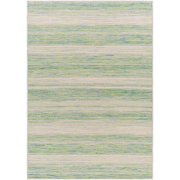 Artistic Weavers Hampton Green/Cream Tribal 4 ft. x 6 ft. Indoor/Outdoor Area Rug