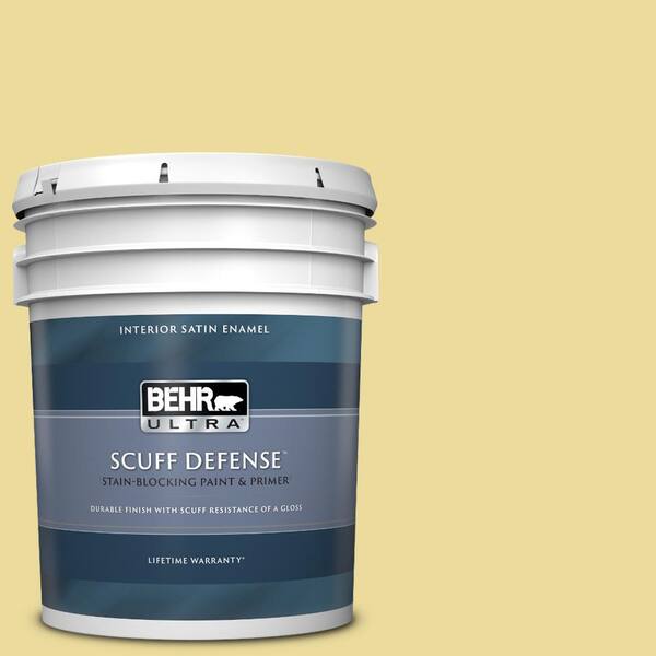 BEHR ULTRA 5 gal. #P330-3A Flourish Extra Durable Satin Enamel Interior Paint & Primer