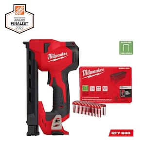 M12 12 Volt Lithium Ion Cordless Cable Stapler w/1 in. Insulated Cable Staples 600 Per Box