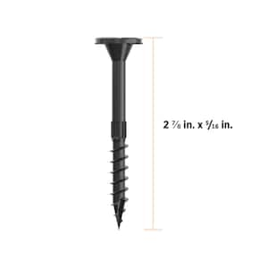 5/16 in. x 2-7/8 in. Star Drive Flat Head Multi-Purpose + Multi-Ply Structural Wood Screw - Exterior Coated (50-Pack)