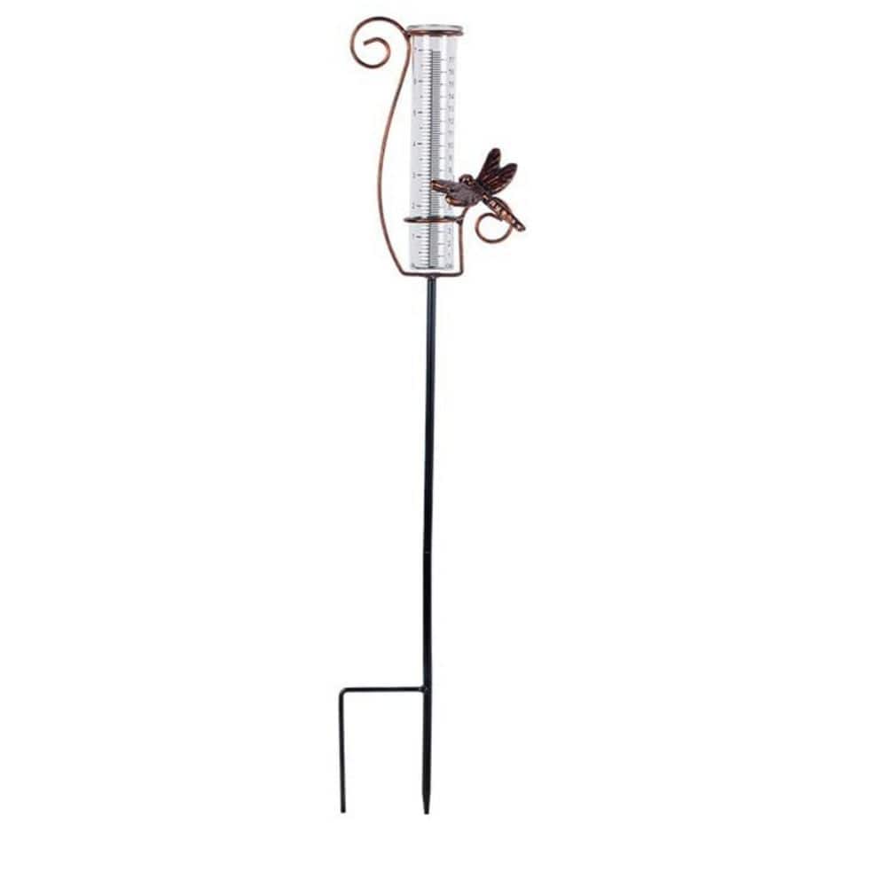 Decorative Metal Dragonfly Rain Gauge with Glass Tube for Outdoor Garden Yard Lawn Precipitation Measurement price history on PriceWatchPro