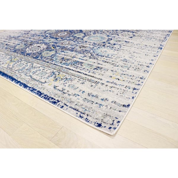 Chelsea Navy/Ivory 10 ft. x 14 ft. Abstract Area Rug
