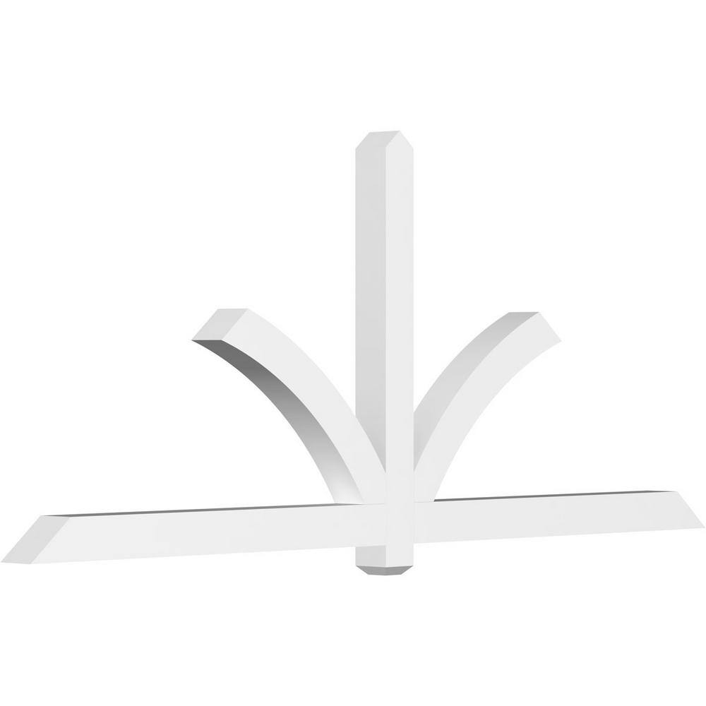 96 in. W x 40 in. H x 4 in. D x 4 in. F, 10/12 Pitch, Redmond Signature Urethane Gable Bracket, Primed Tan price history on PriceWatchPro
