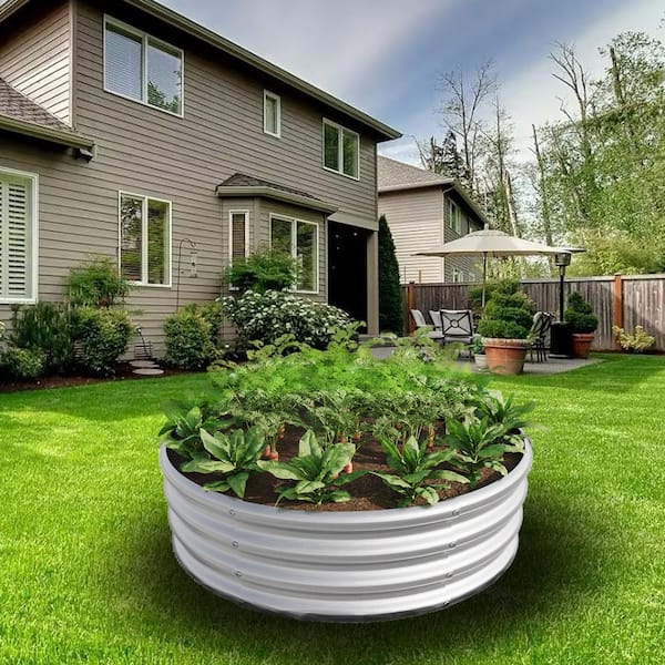 4 ft. x 2 ft. x 1 ft. Metal Raised Garden Bed for Planters Vegetables and Herbs, Black