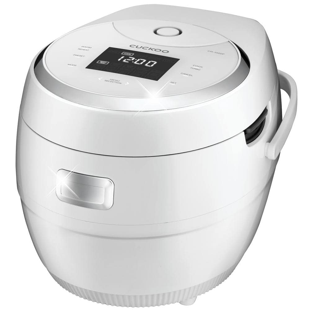 Cuckoo 2.5 qt. White/Silver 10-cup Multi-functional Micom Electric
