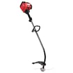 25 cc 2-Stroke Curved Shaft Gas Trimmer with Fixed Line Trimmer Head