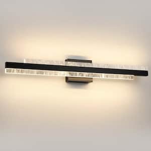 32in. 1-light Black LED Vanity Light Bar, Dimmable Bathroom Light