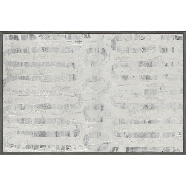 Unbranded "Winding Paths" by Parvez Taj Floater Framed Canvas Abstract Art Print 24 in. x 36 in.