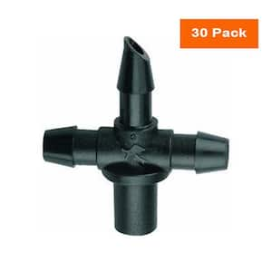 1/4 in. Barbed Tees for Drip Tubing (30-Pack)