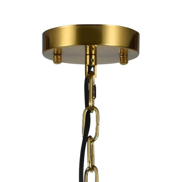 Havenridge 40-Watt 1-Light 9.84 in. Black Farmhouse Island Metal Dimmable Mini Pendant Light Dining Kitchen Lighting