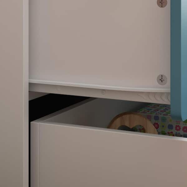FUFU&GAGA Blue 6-Drawer Double Kid Dresser Nursery Dresser Storage