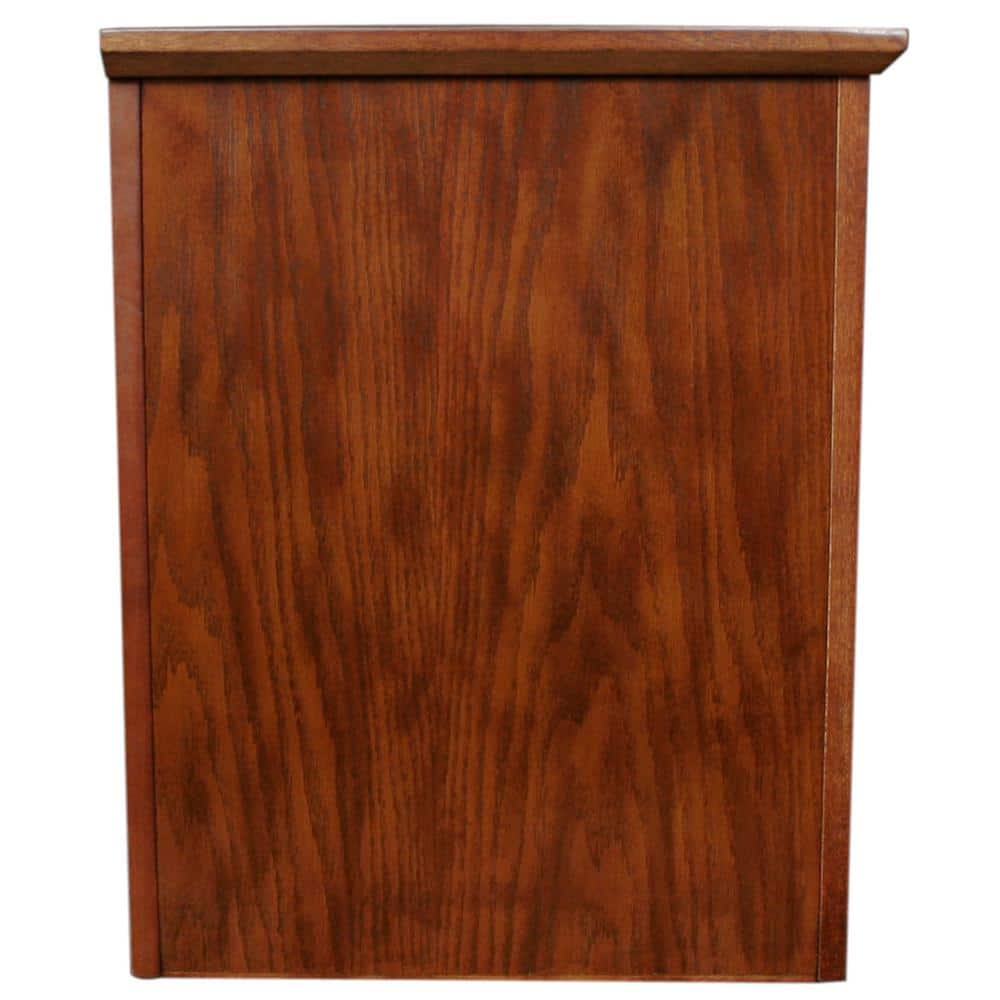 Mission Oak 60-Inch TV Stand with Glass Doors