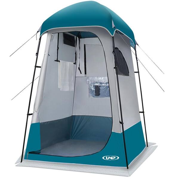 Zeus & Ruta 55.2 in. L x 55.2 in. W x 90 in. H Camping Shower Tent 1 Room Privacy Tent Portable Shelter for Dressing Changing Toilet