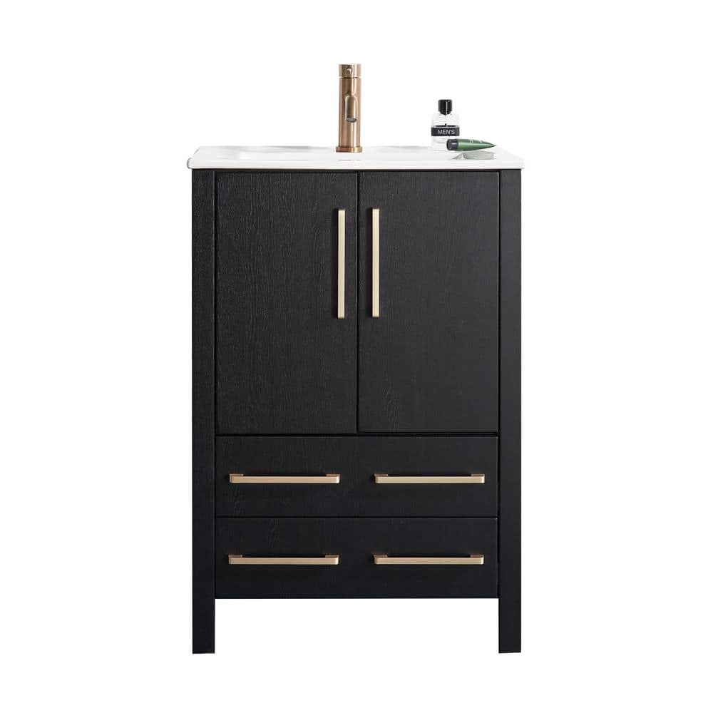 VC CUCINE 24 in. W x 18 in. D x 36 in. H Single Bathroom Vanities in