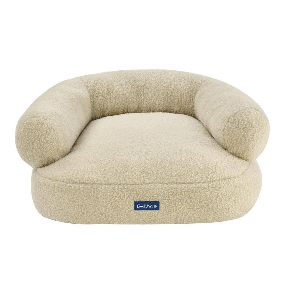 Zoe 26 in. Dog Bed in Beige