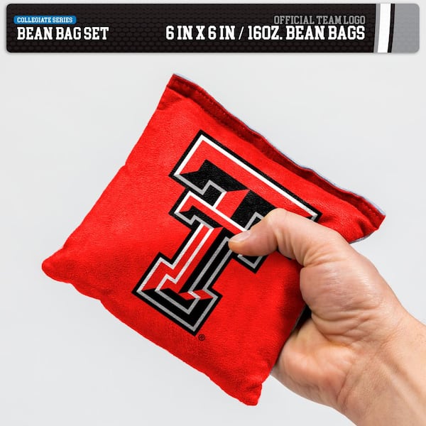 All Weather TEXAS TECH RAIDERS Cornhole Bean Bags Poly Resin Filled Waterproof! 