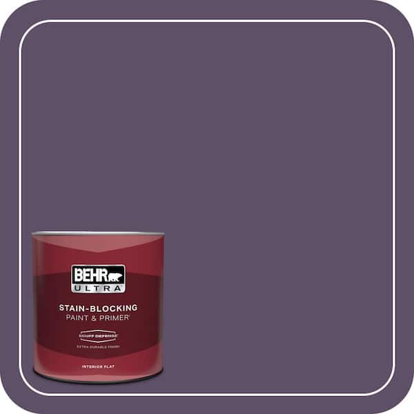BEHR ULTRA 1 qt. #M560-7 Muscat Grape Extra Durable Flat Interior Paint & Primer