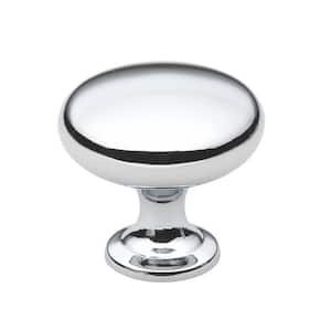 1-1/8 in. Polished Chrome Classic Round Cabinet Knob (10-Pack)
