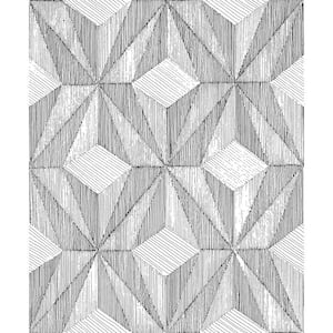 Paragon Black Geometric Paper Strippable Wallpaper (Covers 57.8 sq. ft.)