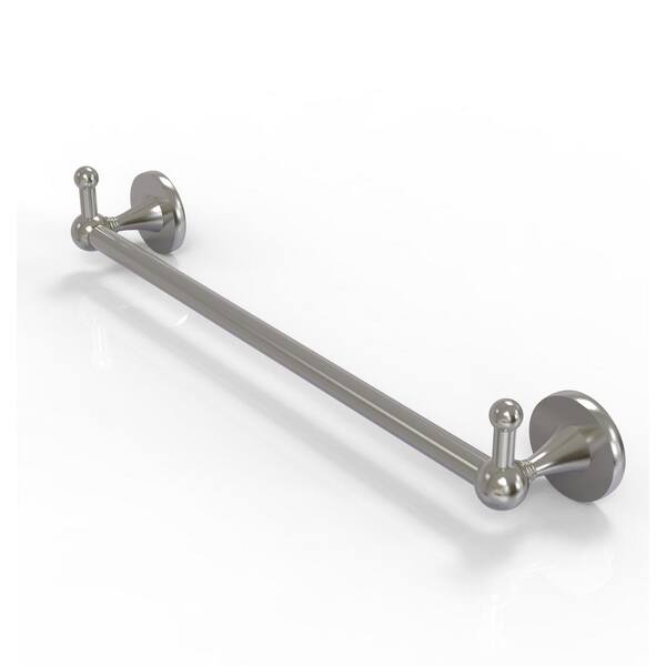 Allied Brass Carolina Collection 30-in Towel Shelf with Integrated Towel Bar in Satin Nickel Allied Brass Carolina Collection 30-in Towel Shelf with Integrated Towel Bar in Satin Nickel