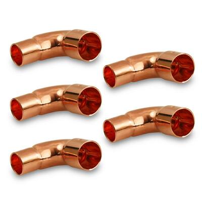 1-1/4 in. x 1 in. C x C Short Radius Copper 90-Degree Reducing Elbow Fitting with 2 Solder Cups (Pack of 5)