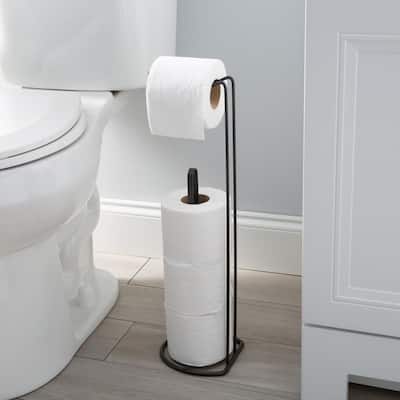 Pink Toilet Paper Holder Stand Tissue Holder for Bathroom Floor Standing Toilet  Roll Dispenser Storage B09TQYG219 - The Home Depot