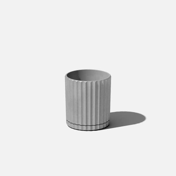 Veradek Demi 6 in. Round Grey Plastic Planter DMV6C - The Home Depot