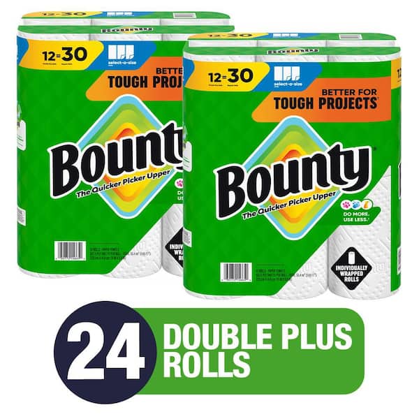 White, Select-A-Size Paper Towel Roll (24 Double Plus Rolls)