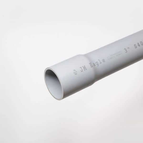 Unbranded JM Eagle PVC Conduit Foam Core 3 in. x 10 ft. BE UL651