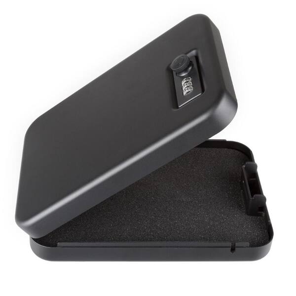 Barska 7 Inch Portable Security Combination Compact Gun Safe in Black AX11678 