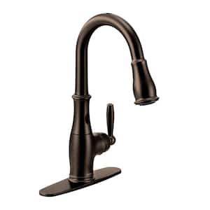 Brantford Single-Handle Pull-Down Sprayer Touchless Kitchen Faucet with MotionSense and Reflex in Oil Rubbed Bronze