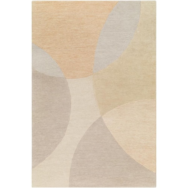 Livabliss Aguilar Taupe/Camel Geometric 6 ft. x 9 ft. Indoor Area Rug