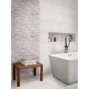 Pacific White 12 in. x 24 in. Matte Ceramic Floor and Wall Tile (20 sq. ft./Case)