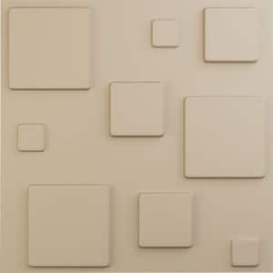 19 5/8 in. x 19 5/8 in. Devon EnduraWall Decorative 3D Wall Panel, Smokey Beige (12-Pack for 32.04 Sq. Ft.)