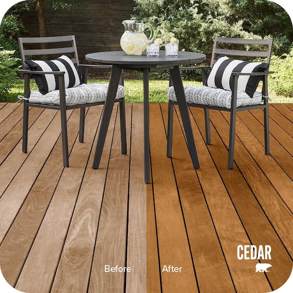 8 oz. #ST-146 Cedar Semi-Transparent Waterproofing Exterior Wood Stain and Sealer Sample