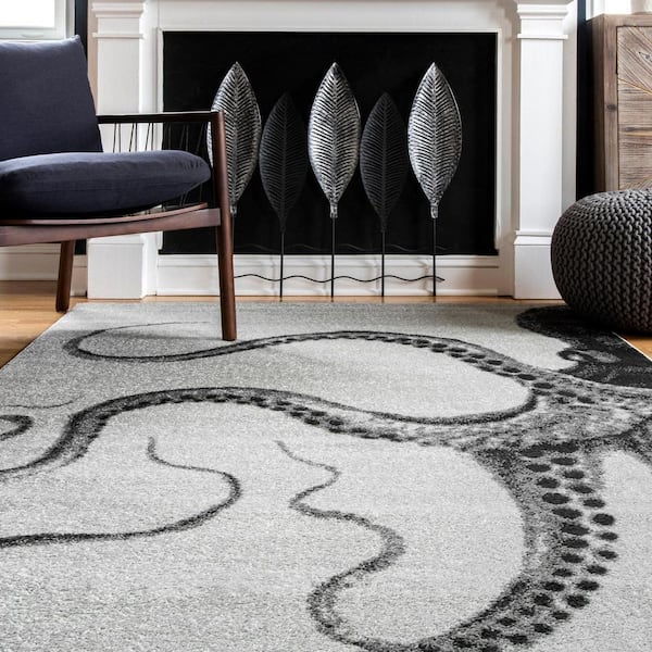 Floor Rug Mat Geometric Patterns Octopus Bedroom Carpet Living Room Area Rugs 