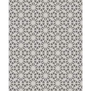 8 in. x 10 in. Billie Slate Geometric Wallpaper Sample