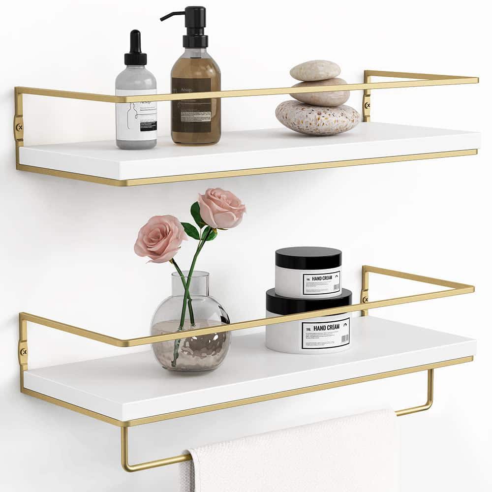 6 in. x 16 in. x 2 in. Floating Shelves for Wall Set of 2