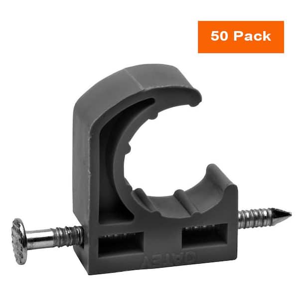 Oatey 1/2 in. Half Pipe Clamp with Nail (50-Pack)