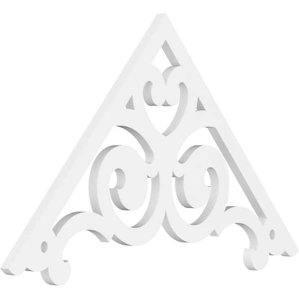 Ekena Millwork Hurley 1 in. D x 21 in. W x 36 in. L Signature Urethane Gable Pediment