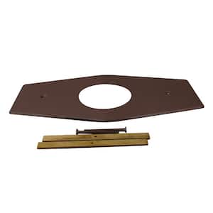 One-Hole Remodel Cover Plate for Mixet Bathtub and Shower Valves, Oil Rubbed Bronze