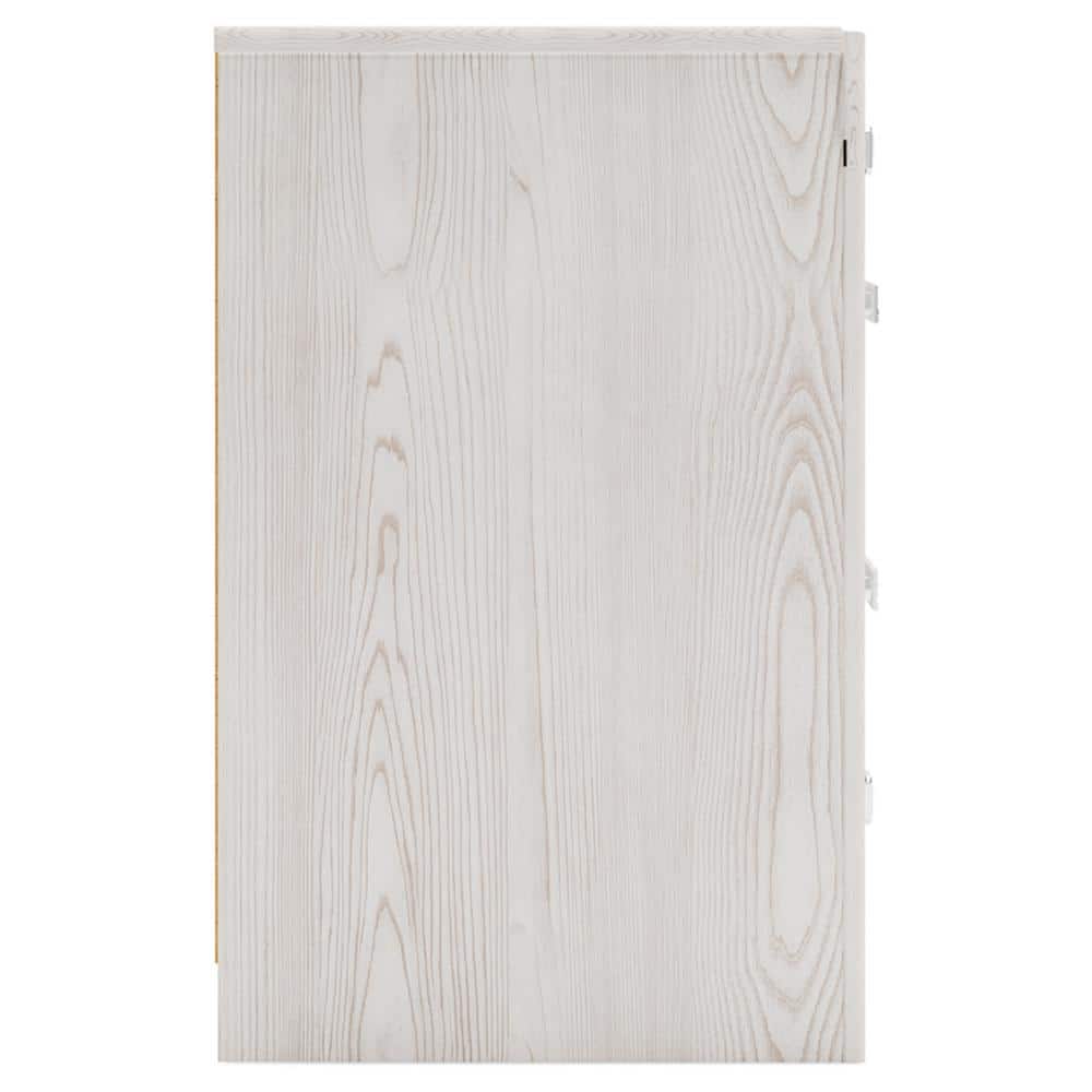 White Transitional 2-Drawer Nightstand with Chrome Accents